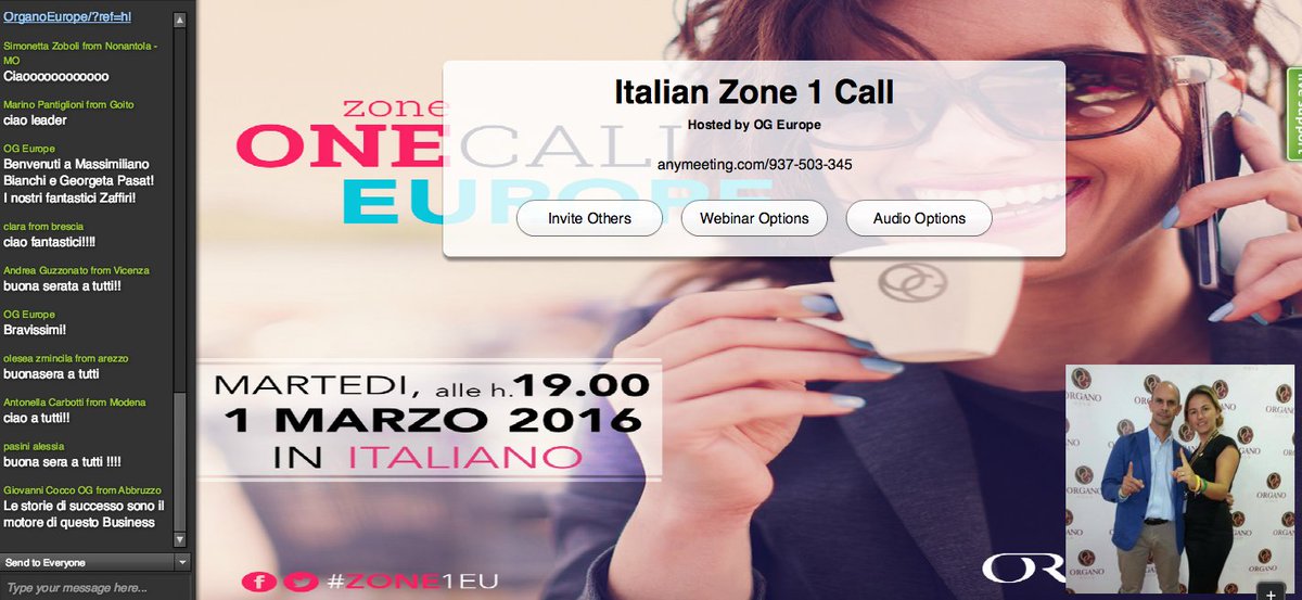 OrganoEU's tweet photo. #ZONE1EU IN ITALIANO stasera assieme ai fantastici Leader @maxbianchixam e Georgeta Pasat https://t.co/hJ0FrSLIAc https://t.co/qmJm2uawDc