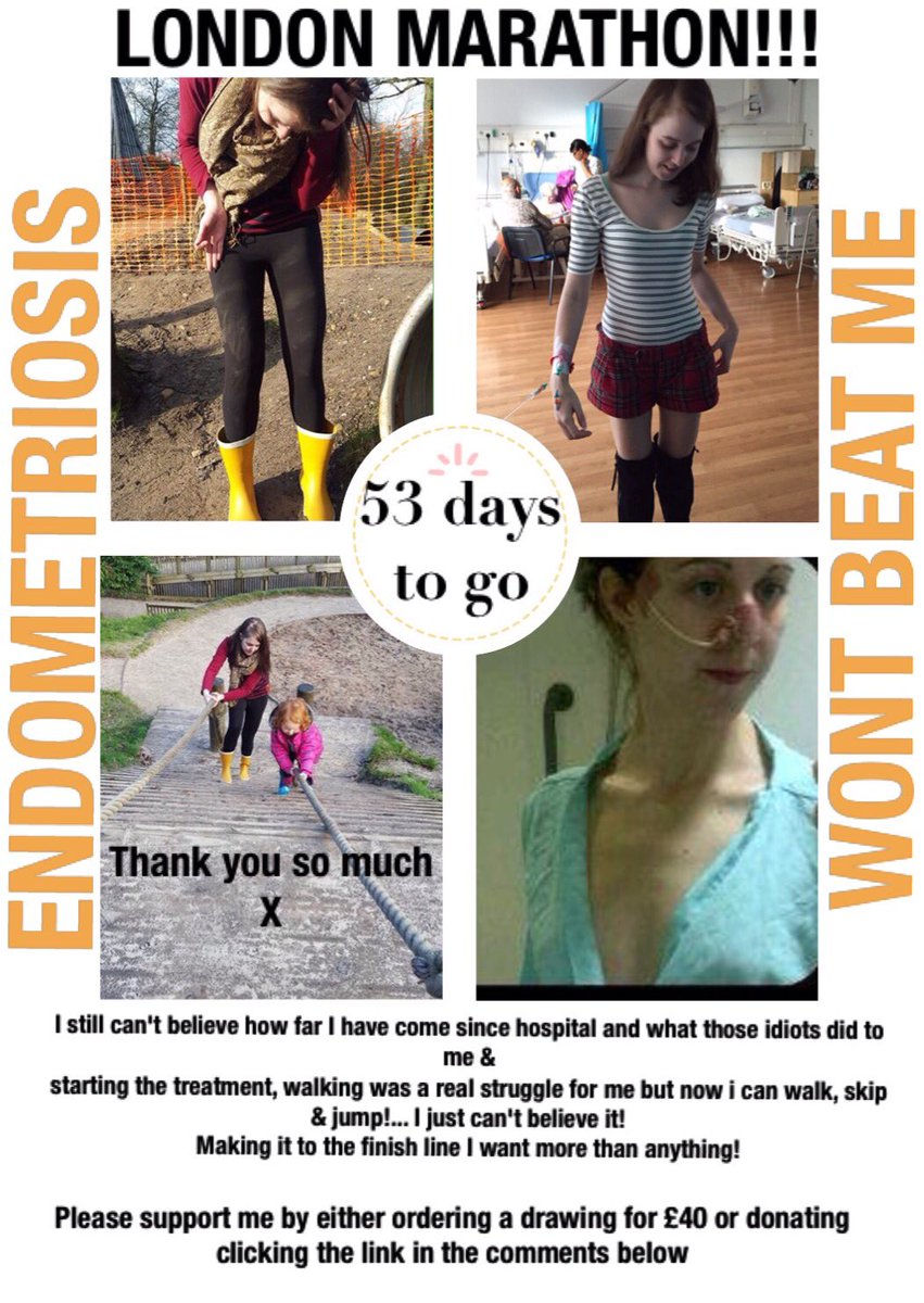 JE_Creativity's tweet photo. RT @LondonMarathon raising money for @MACSthecharity hate #endometriosis!! Please help me :) https://t.co/nyh8MUrGmi https://t.co/mG0s244Ucu