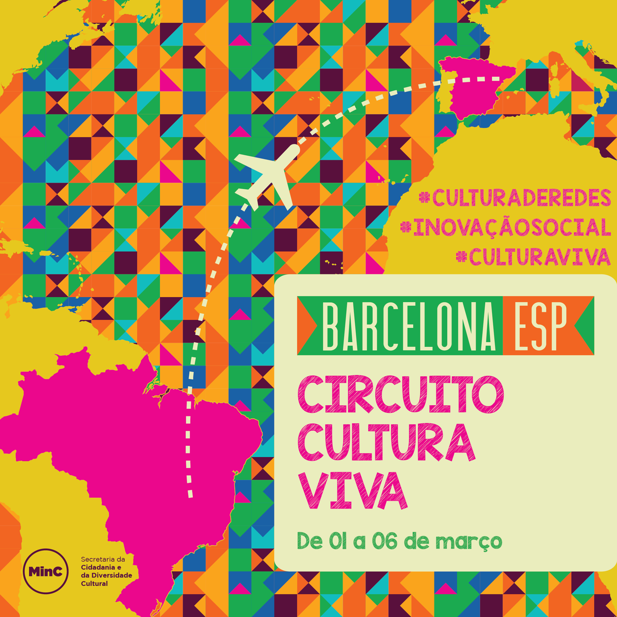 Secretária leva experiência do Cultura Viva a Barcelona bit.ly/1XXK0LF