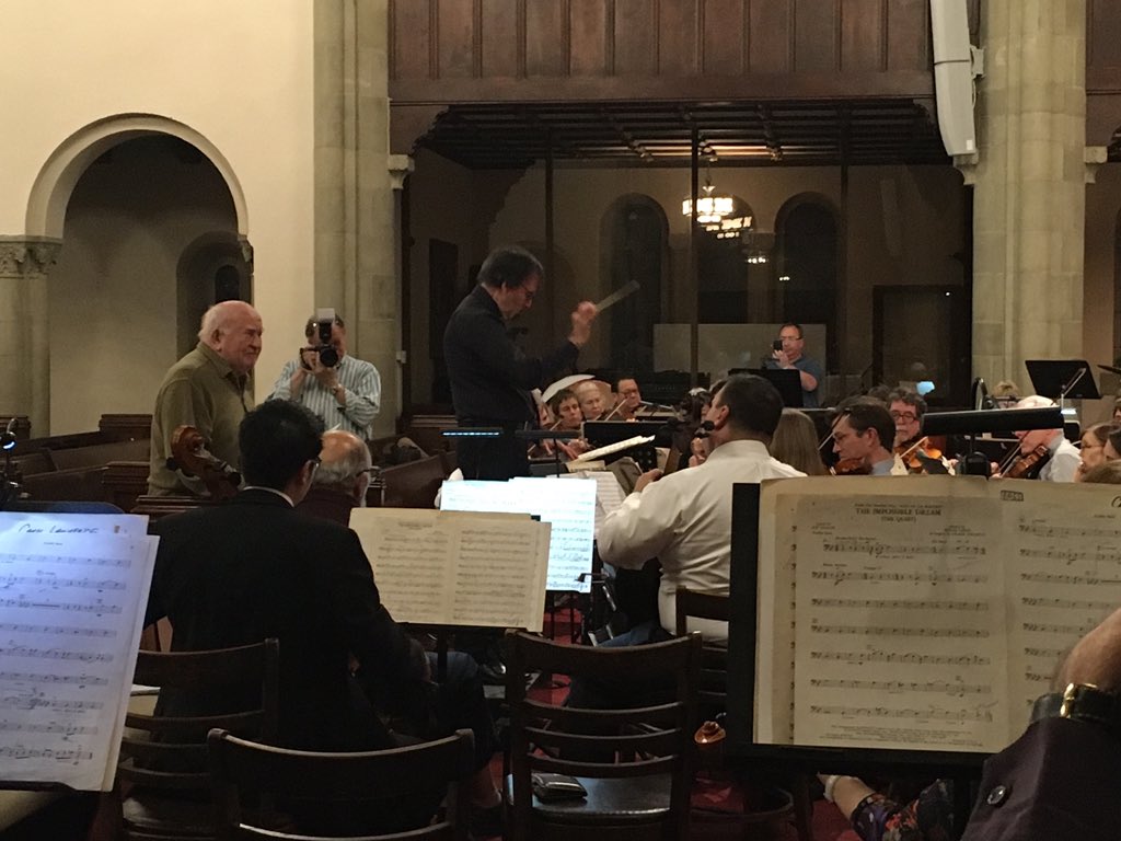 LALawyersPhil's tweet photo. Last night's dress rehearsal w/ @TheOnlyEdAsner, #CarolLawrence, #GoldaBerkman & Hon. Gilbert for #HarmonyHelps. https://t.co/4egmm6prbR