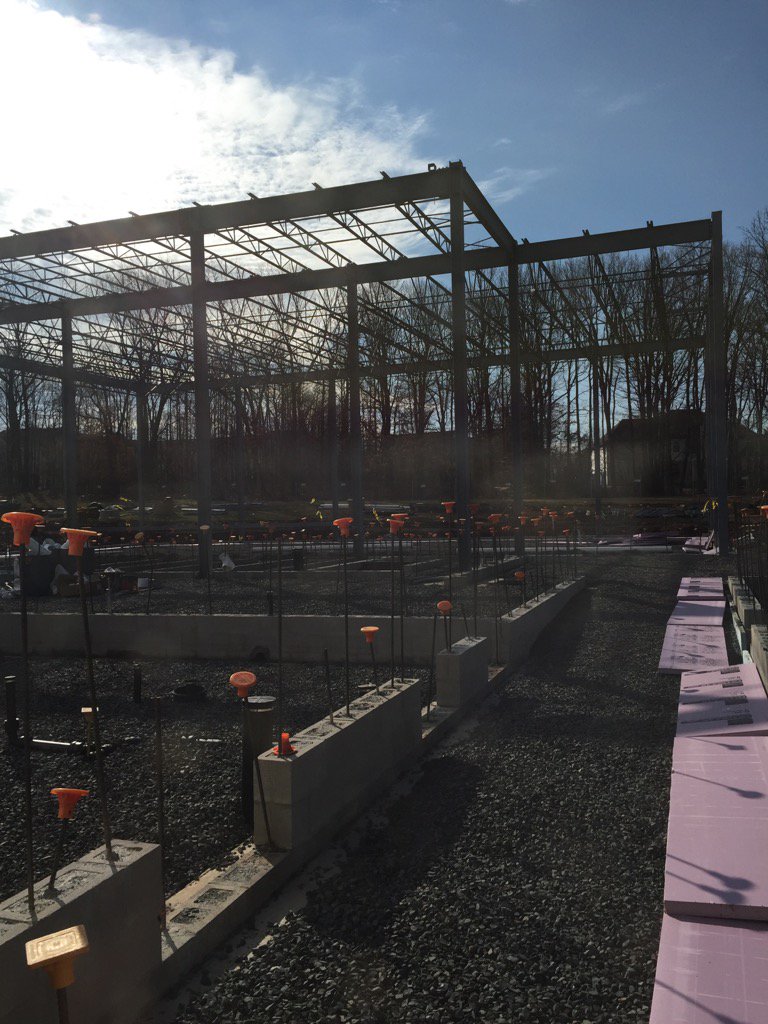 Making progress on the new gym!! #menloaddition