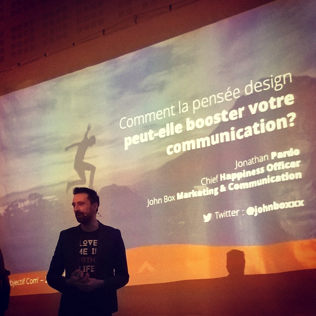 kagnodice's tweet photo. Démarche #Design = empathie +créativité + transversalité +action +OPTIMISME +expérience 😉   👌 Jonathan Pardo #objcom https://t.co/lhckBMhQwC