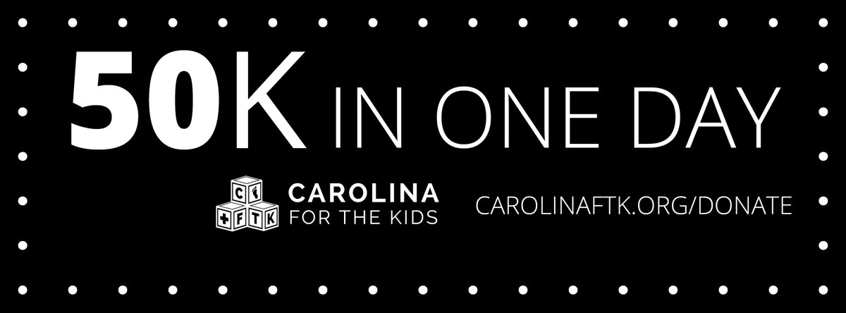 jacobblount134's tweet photo. For each RT, I will donate $0.25 to help @carolinaftk raise $50K! Join the campaign to support the cause! #50K1Day https://t.co/uNNeWbZLq1