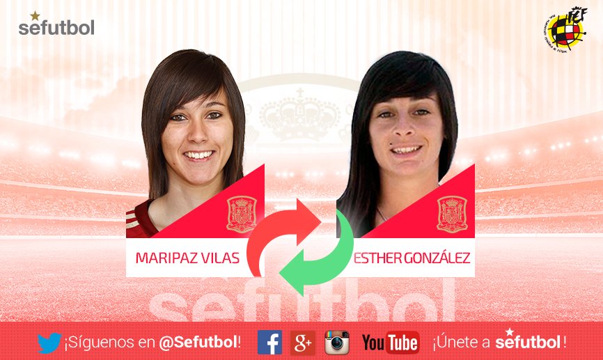 SEFutbol's tweet photo. OFFICIAL | @Estheeer9 replaces @maripaz_vilas in @SeFutbol squad https://t.co/e6melrbxBm https://t.co/Oh2kBa5lE1