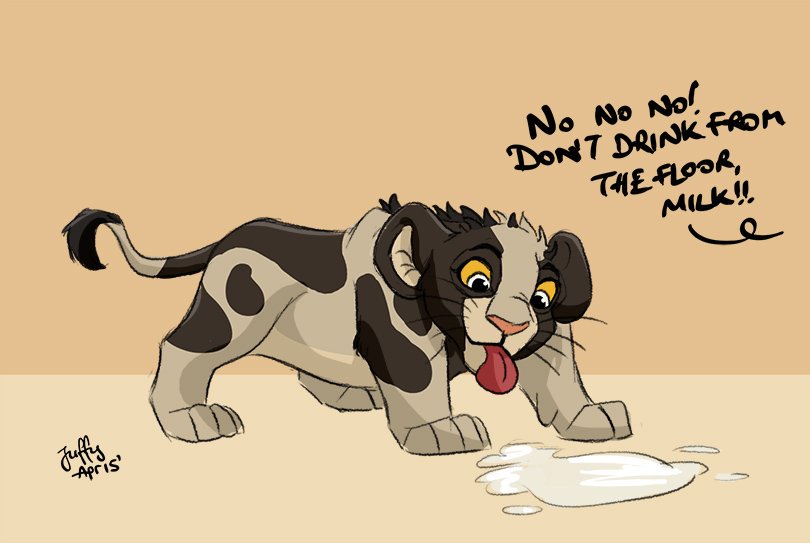 MilkTheLion's tweet photo. "Morning!" https://t.co/H1lePaXbff