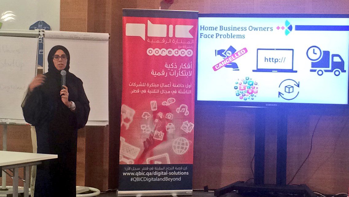 QBICqa's tweet photo. The #LSPWave5 startup @bazaar__it is for home #business owners. Will they make it through #QBICDemoDay. Stay tuned https://t.co/QOUgjM8vDI