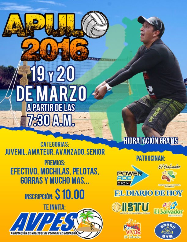 AVPES's tweet photo. @losprovocadores @PoweradeSV @esmeraldaayala7 Estamos felices, se acerca nuestro gran torneo Apulo 2016. https://t.co/IrVujumHdI