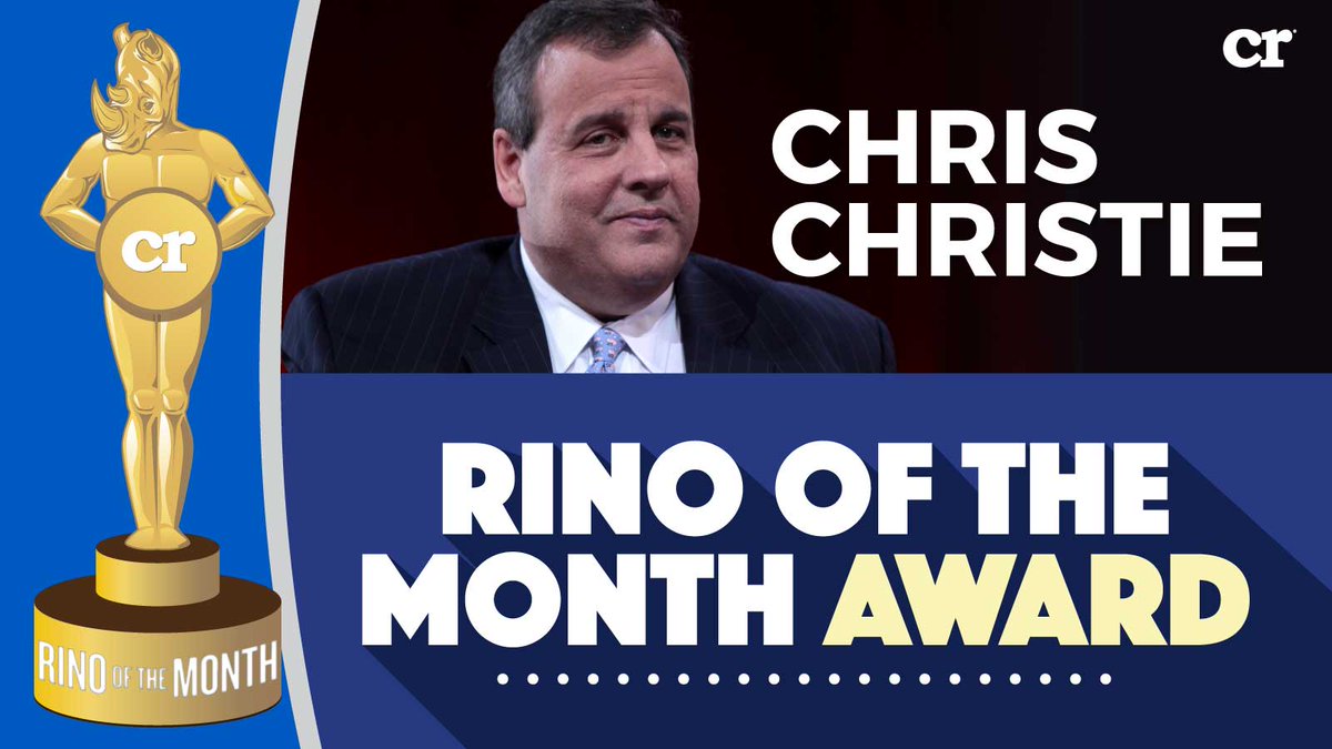 Conservative Review on Twitter: "Our RINO of the Month for Feb: Chris  Christie #ROTM #Didhegetbackonthatplane? . <a href=