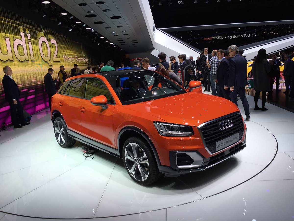 curtis_hutch's tweet photo. The new Q2. @AudiUK dealers will be delighted to get this B-segment SUV into their showrooms! #GenevaMotorShow https://t.co/k5Yzut70QY