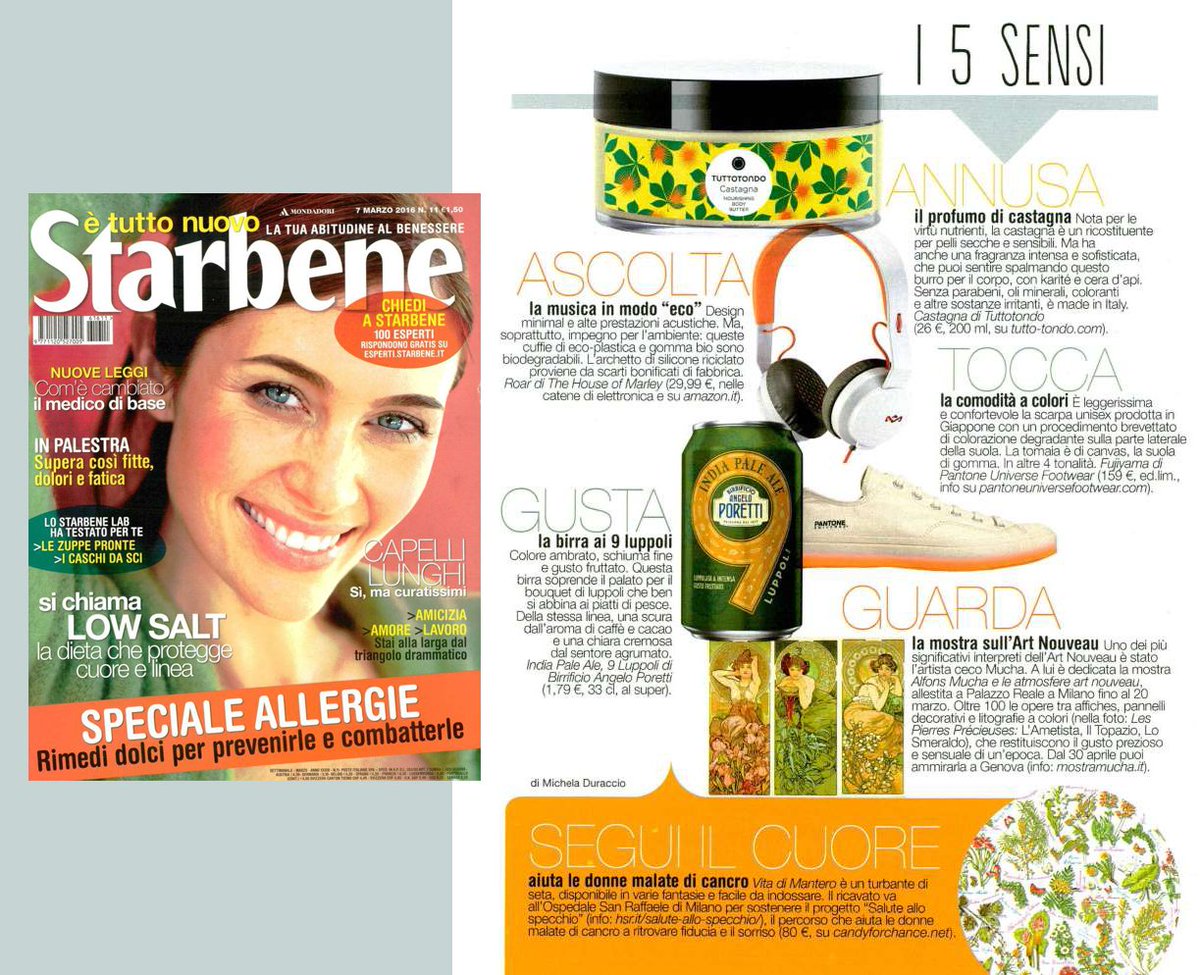 tutto_tondo's tweet photo. #Tuttotondo e il suo burro corpo alla #Castagna su @Starbene di marzo! #beauty #MadeinItaly https://t.co/o5gork7S1J