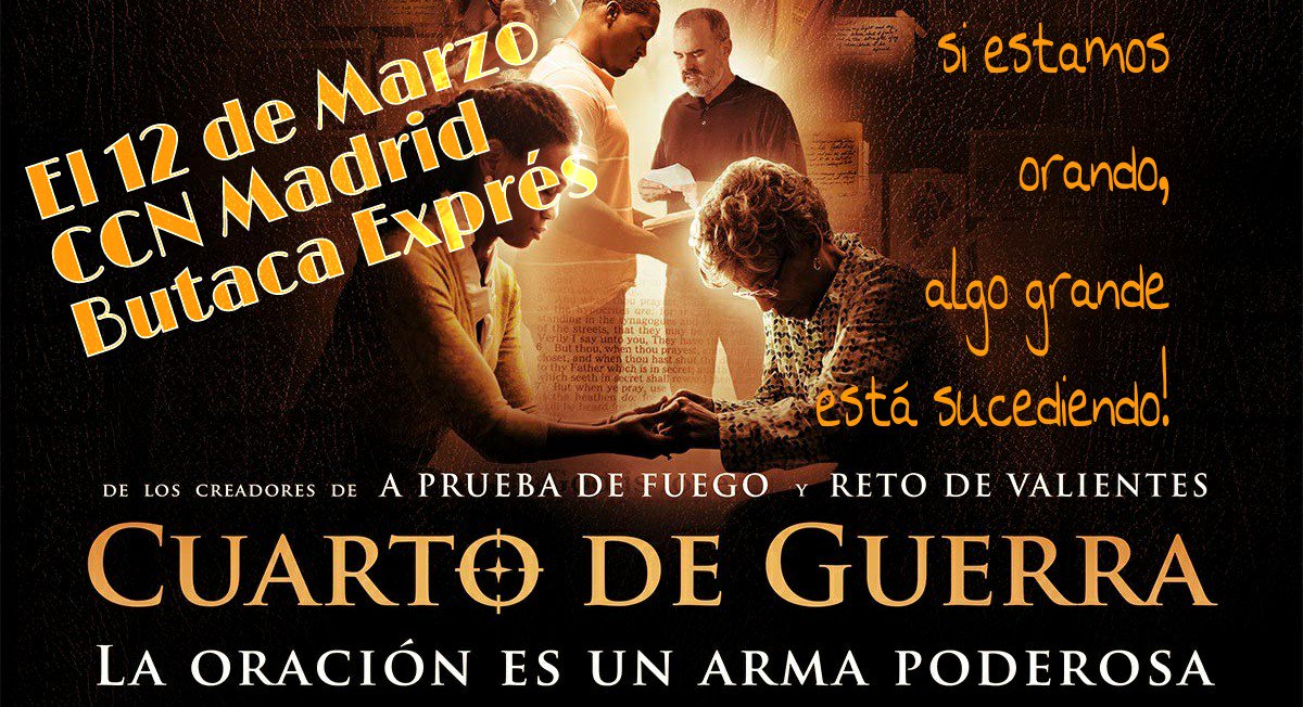 CcnMadrid's tweet photo. Ya falta poco para tener #ButacaExpres #CuartoDeGuerra en @CcnMadrid #12M 18:00hs.
#Transformación #Oración #CCN https://t.co/irMbfBzYgv