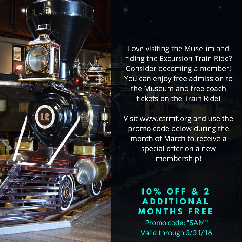 CSRM_Foundation's tweet photo. March is Museum Membership Month! #csrmf #ssrr https://t.co/InhjpoJwbb