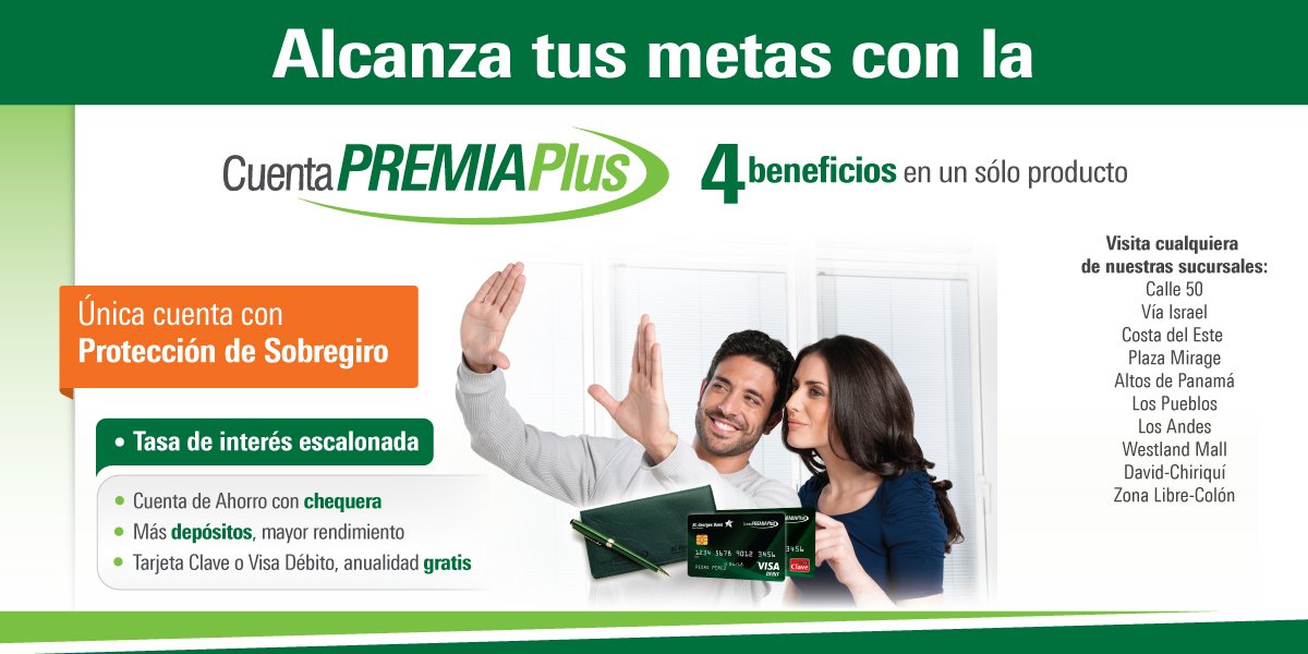 StGeorgesBank's tweet photo. Alcanza tus metas con la cuentra #PremiaPlus de St. Georges Bank https://t.co/XcSzXEYWkA