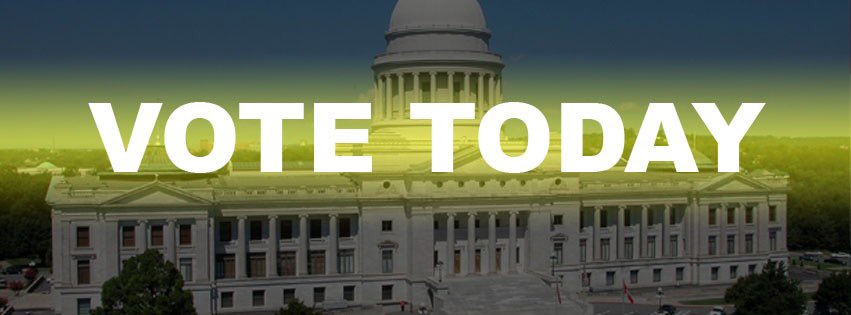 Inman4AR's tweet photo. It's Super Tuesday in Arkansas. Your VOTE counts! https://t.co/6Jac3kcRvU