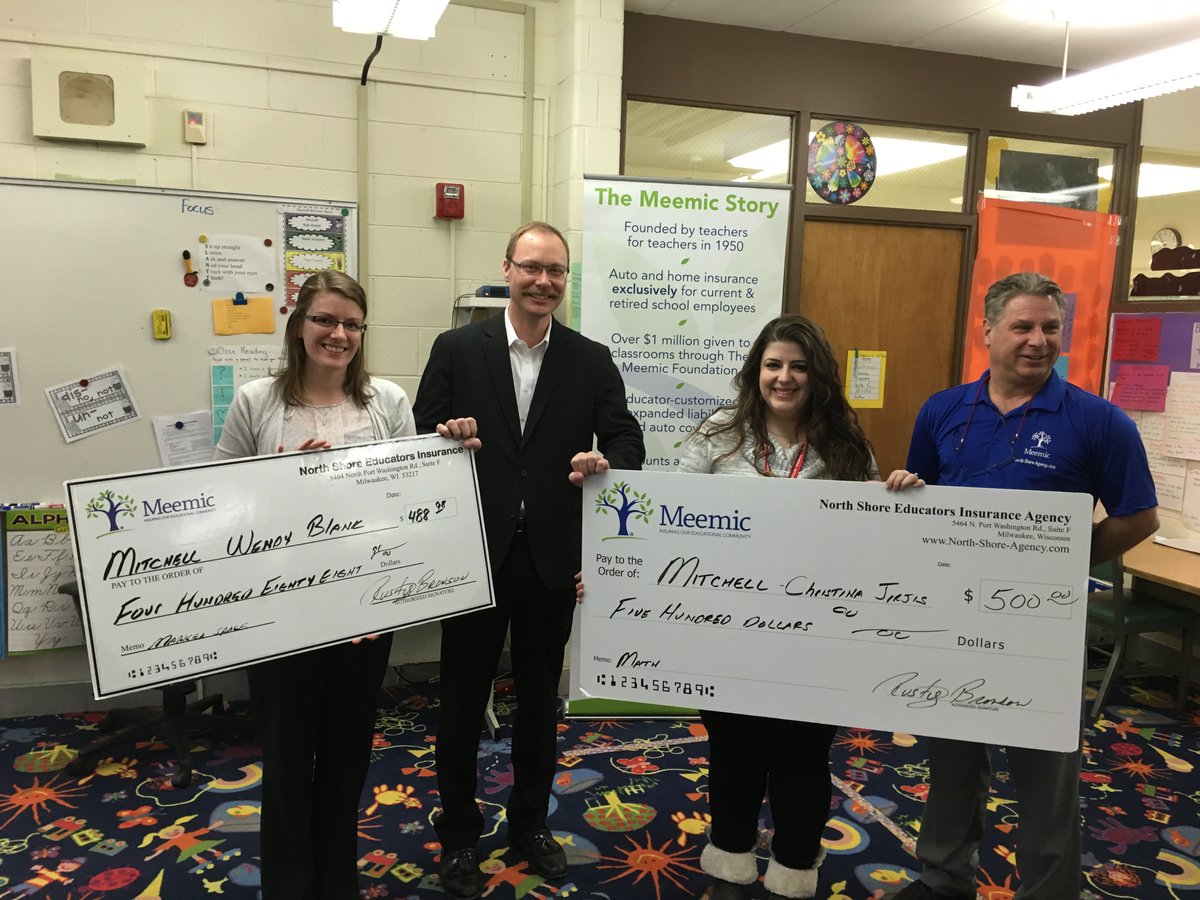 Thank you <a href="/Meemic/">Meemic</a> for investing in our school! #wawmproud #meemicnorthshore