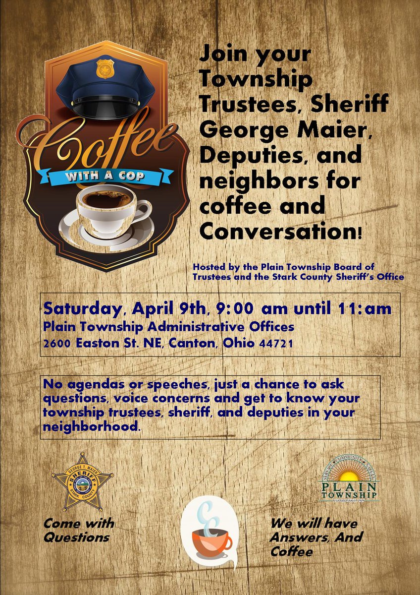 plaintwp2600's tweet photo. Save the  date 4/9/15 from 9-11a and join us @plaintwp Hall, 2600 Easton Street NE, Canton 44721. See You There! https://t.co/d9sfkAtAvB