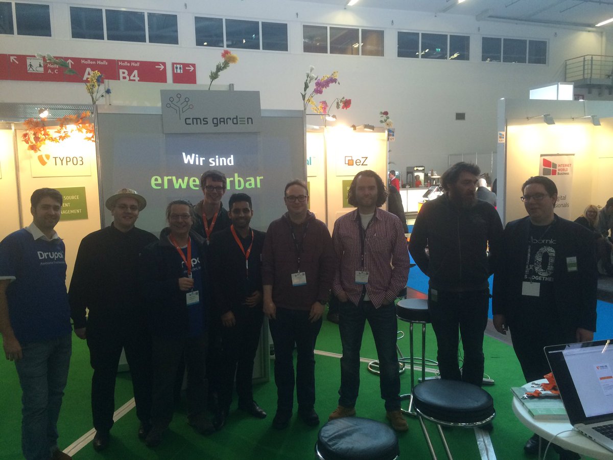 cmsgarden's tweet image. Die Botschafter vom #cmsgarden sagen Danke Steffi #internetworld