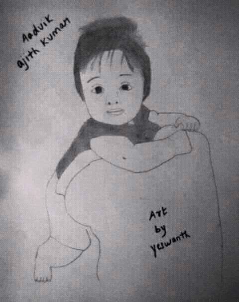 RajuThalaSTR's tweet photo. Pencil ✏ Sketch of #AadvikAjith by #Yeswanth
Adv.Birthday Wishes #KuttyThala #March2 https://t.co/jjKCwNK41K
