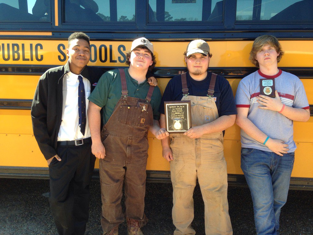 CTC_AgPower's tweet photo. District first  FFA Arc Welding. Cameron Fortineaux, Dylan Castle, Alex Eubanks, Dalton Watts (High Point Welder). https://t.co/OgPPSZnhY1