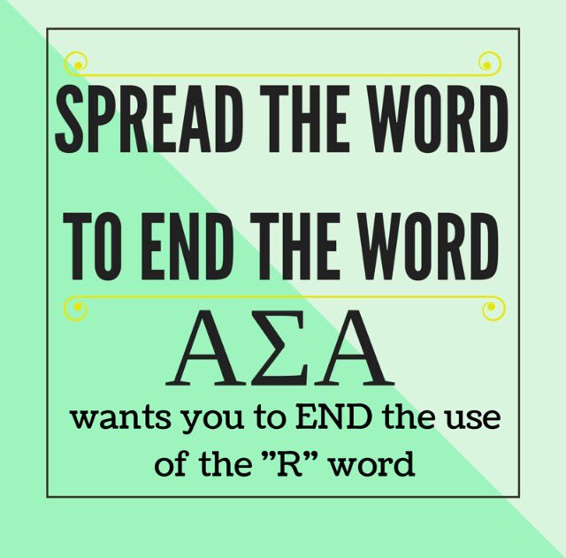caraxluns's tweet photo. working with my lovely sisters to #endtheword #RisforRespect @asaHQ https://t.co/ScVyNjIJ3G