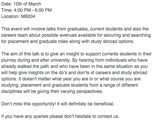 Aston Engineering Society presents Career Choices! Find out more: facebook.com/events/1657224…