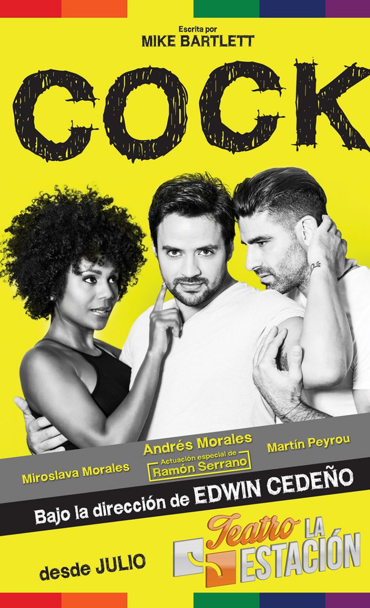 NewsAndresM's tweet photo. #COCKpty nominada "OBRA DEL AÑO" y @EdCedeno por su magistral dirección como "DIRECTOR DEL AÑO" #PremiosEscena2015 https://t.co/Kuh42ABa0Y