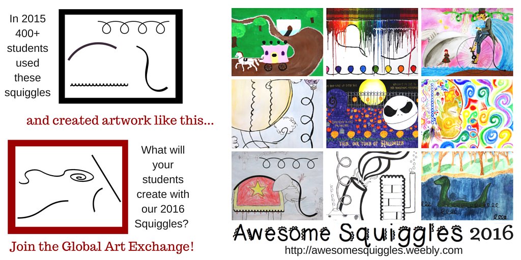 mrs_smoke's tweet image. All K-12 Ts around the globe! Join in our global art exchange #awesomesquiggles #ArtsEdChat #artsed #edchat
