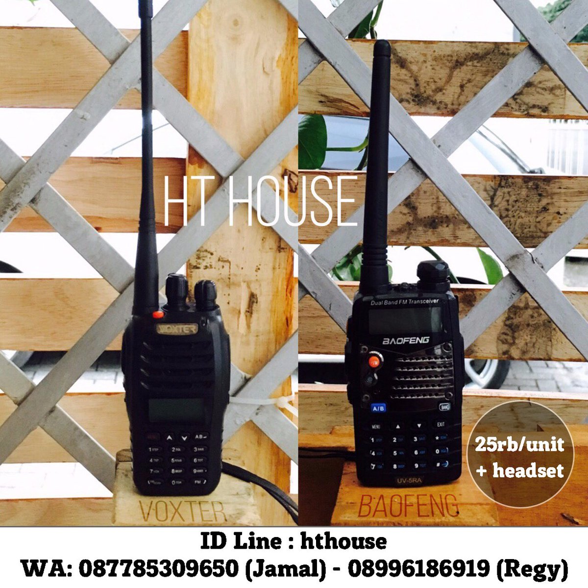 @sastrasiaupi kak siapa tau butuh HT buat acaranya,25k aja, include,headset,buka 24jam