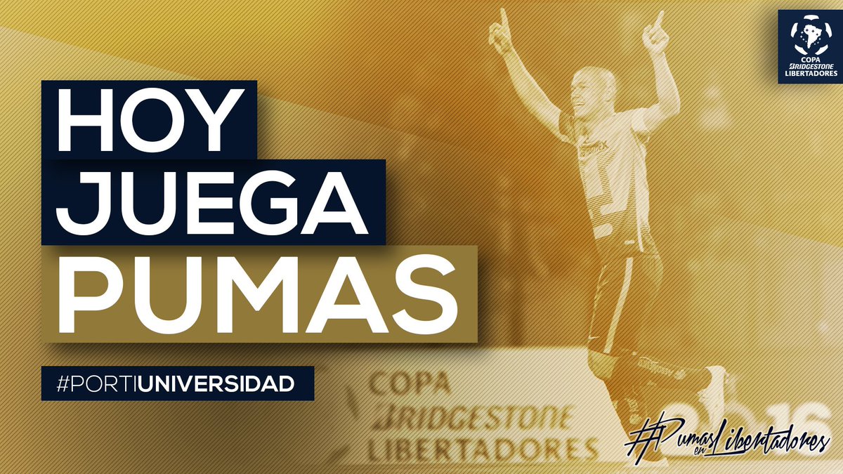 ¡Pumas de corazón! Recuerden que...
#PumasEnLibertadores