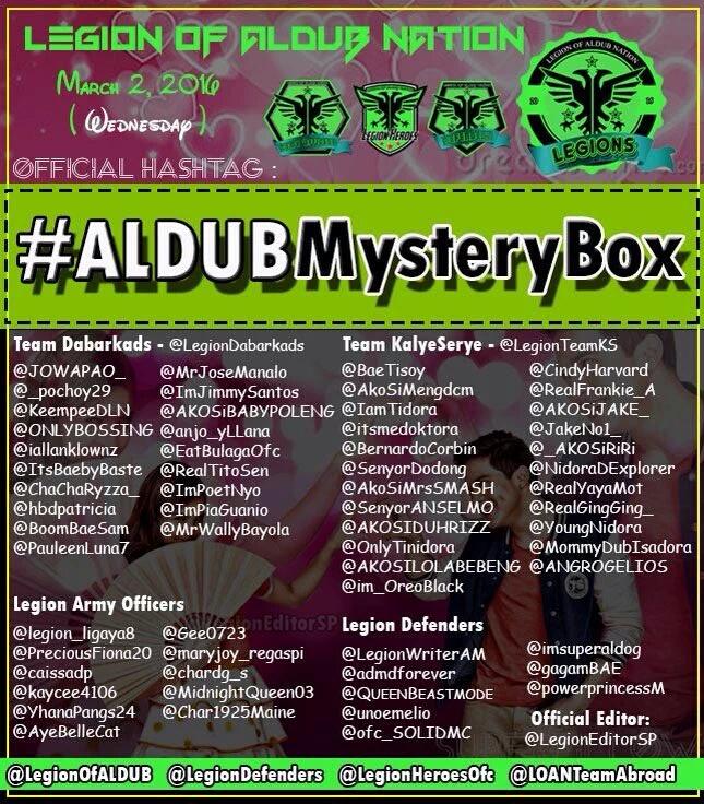 Yhanaleng's tweet photo. OHT: #ALDUBMysteryBox

RETWEET | REQUOTE | REPOST

SPREAD LOVE AND GOODVIBES https://t.co/Bn0Q6JmqVt