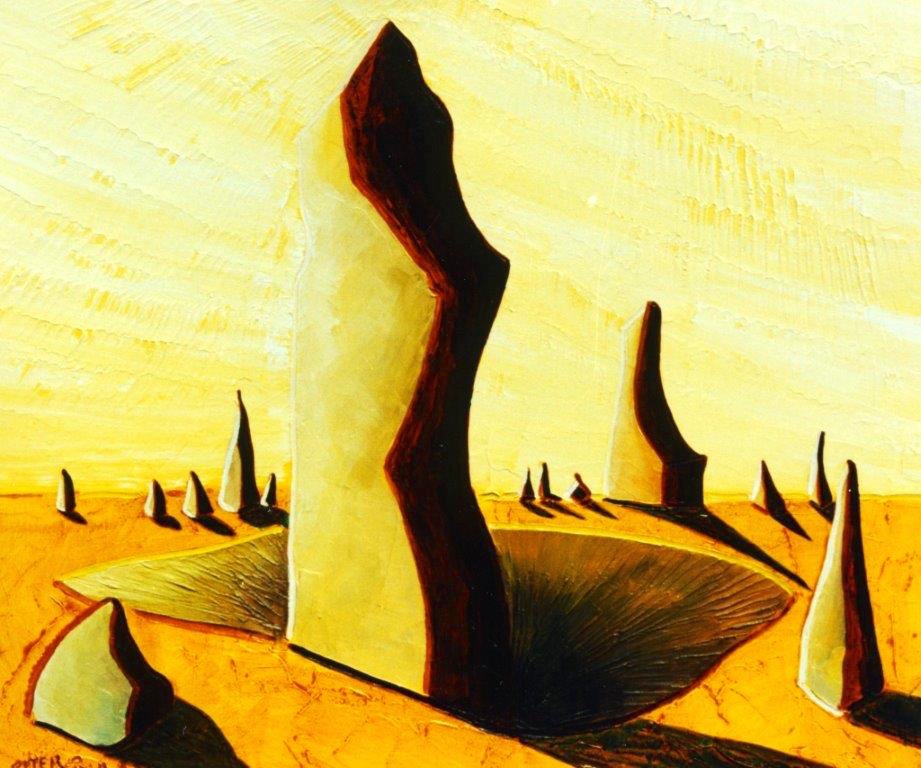 GuardianHall's tweet image. The "Pinicals" painted in Australia
whilst on holiday.  Acrylic on canvas