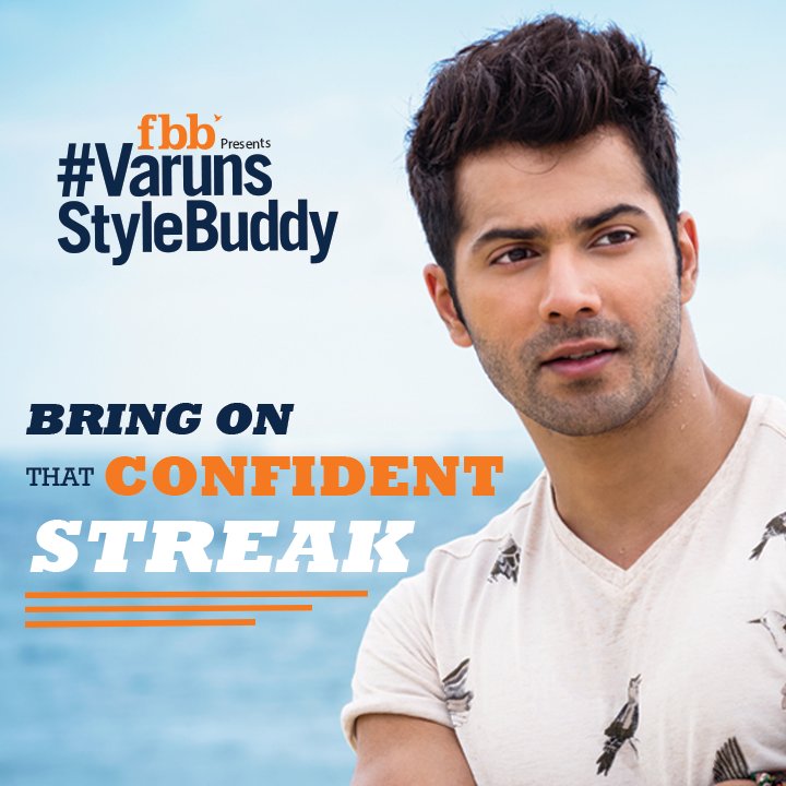 fbb_india's tweet photo. If confidence is your prized possession, then you can be #VarunsStyleBuddy. Visit https://t.co/6dADaqvfgp. Go girl! https://t.co/BUaQGciE3r