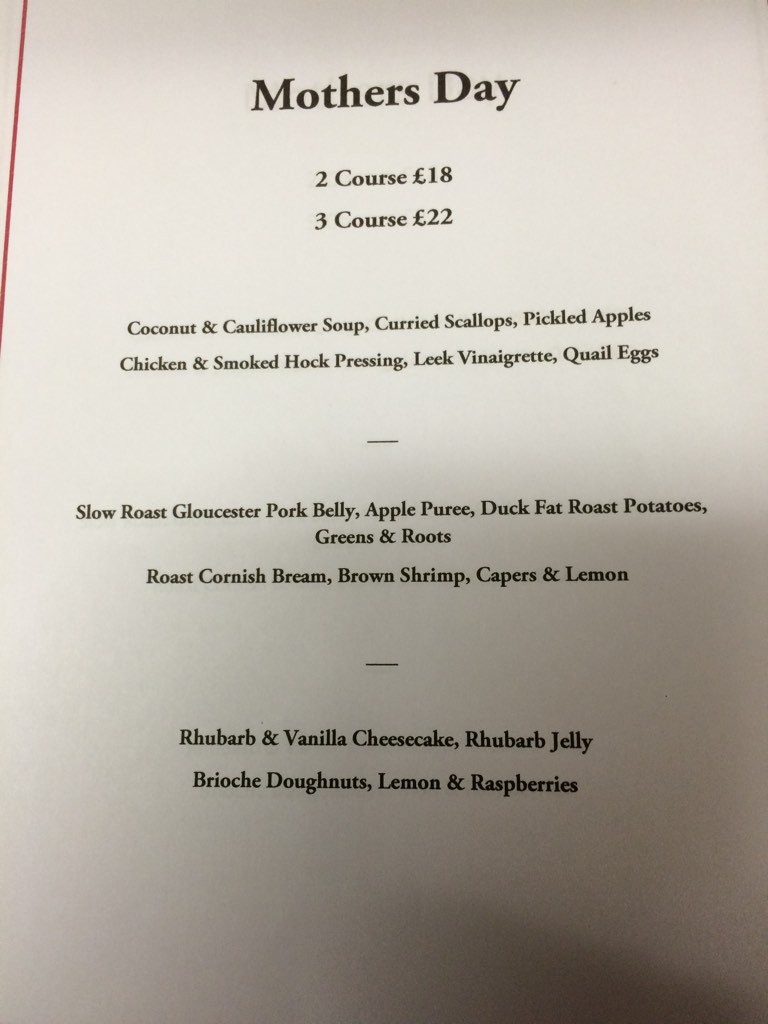 VertuBar's tweet photo. Mother's Day menu , limited spaces available https://t.co/7O9yzdpPPh