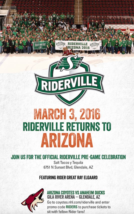 Only 3 days until Riderville returns to Arizona! <a href="/rodpedersen/">Rod Pedersen</a> will be live from the pre-game event!