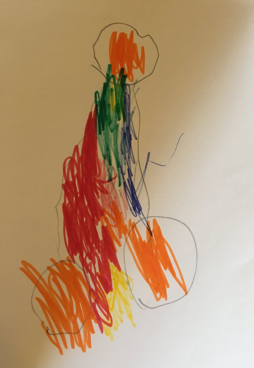 Charlie_Chitt's tweet photo. @TheUnmumsyMum imagine the bemusement at #ParentsEvening when I see the technicolor penis my son drew! #NotARocket https://t.co/tZzfjDwjrv