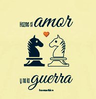 buenachic_'s tweet photo. "Hazme el #amor y no la #guerra"
Nueva #camiseta #unisex #buenachica
En blanco y en negro
#caballo #ajedrez #diseño https://t.co/qA1fUGHKVE