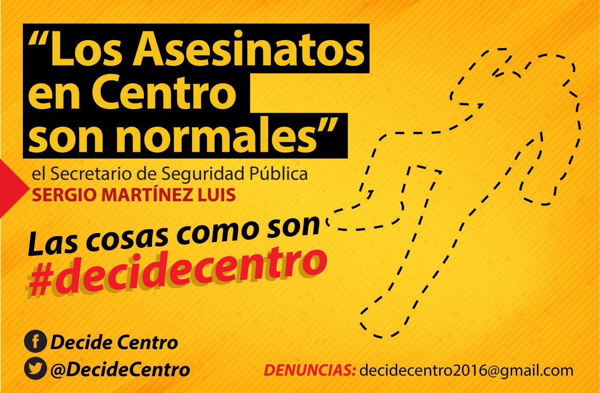 DecideCentro's tweet photo. ¿Crees que debemos acostumbrarnos a inseguridad en #Centro? Así piensa un funcionario de @nunezarturo #DecideCentro https://t.co/t2Yq0Q0ACv