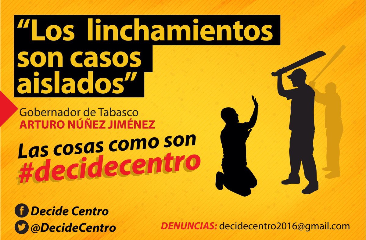 DecideCentro's tweet photo. Con más de 14 casos de linchamientos en lo que va del año, ¿crees que son casos aislados? #DecideCentro https://t.co/H2tPFQqJjf