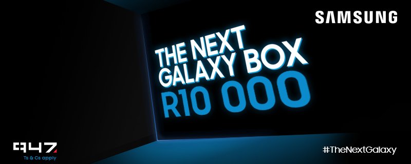 947's tweet photo. 500 #TheNextGalaxy retweets unlocks the box! RT &amp; you can stand a chance to WIN R10 000 with @SamsungMobileSA https://t.co/OnVQBy2Jpt