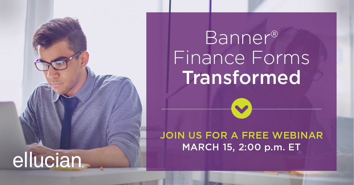 Ellucian On Twitter Discover What S New With Banner Finance