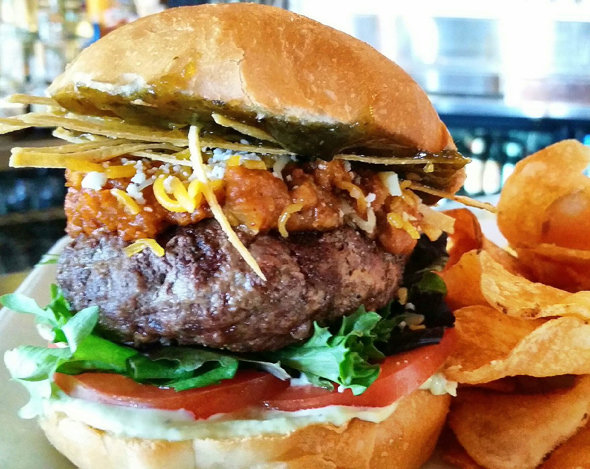BURGER NIGHT AT THE CROOKED SPOON  5-10 P.M. $7 BURGERS INCLUDING THE CHORIZO CHILI BURGER