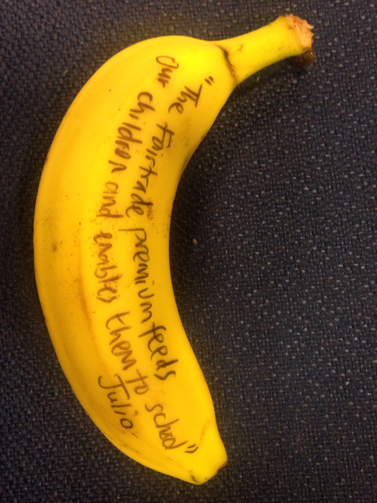 Message from Julio banana farmer from Columbia who supplies Co op bananas #growingstories
