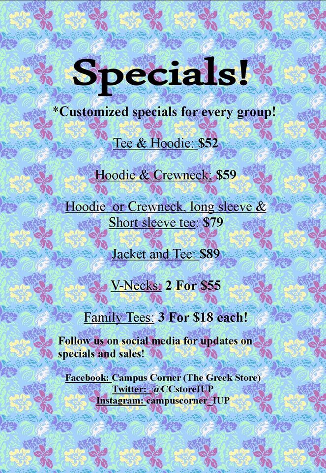 CCstoreIUP's tweet image. Don't forget about all the sales we are running!