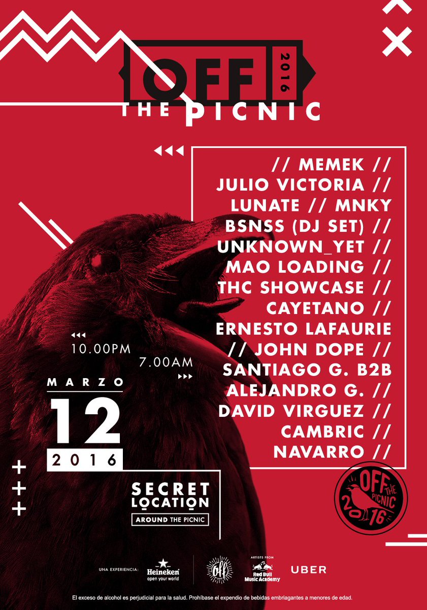 Creartika's tweet photo. No te pierdas #OffThePicnic https://t.co/X10TViPNWH la fiesta independiente que cerrará el #EstereoPicnic https://t.co/inwP8M8gdU
