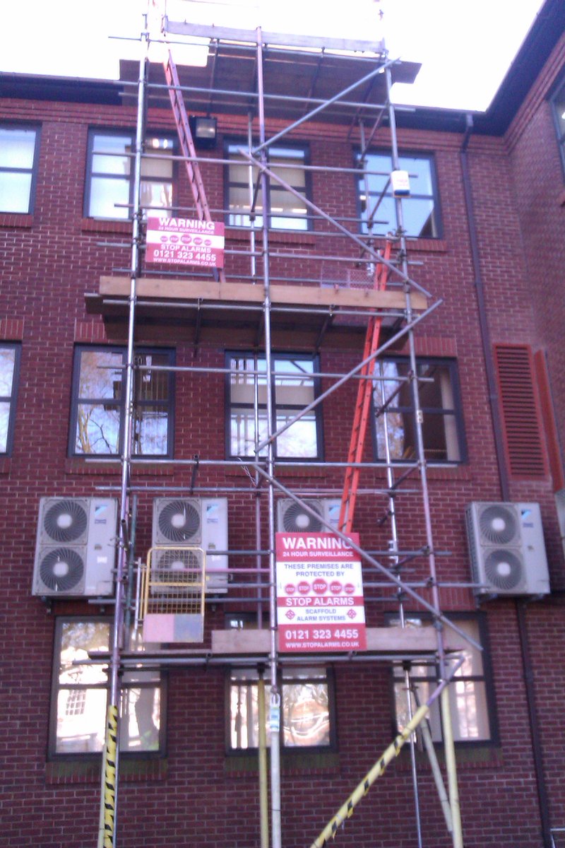 Another successful job! we hire out and install #Scaffold #Alarms across the UK! Call us today on 0121 323 4455!