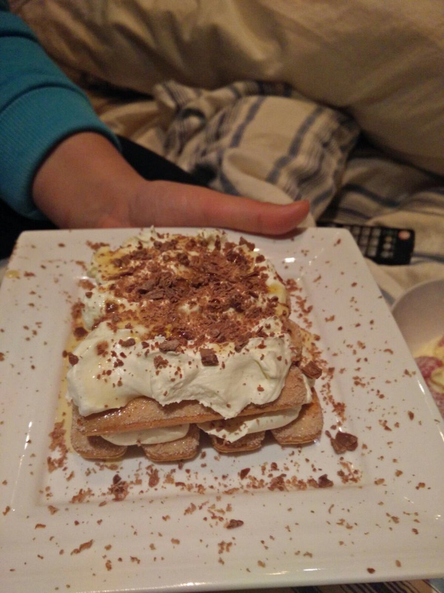 Qettle's tweet photo. Next time...soak the sponge fingers first!!! #yum #dessert https://t.co/yiDWdo0bP0