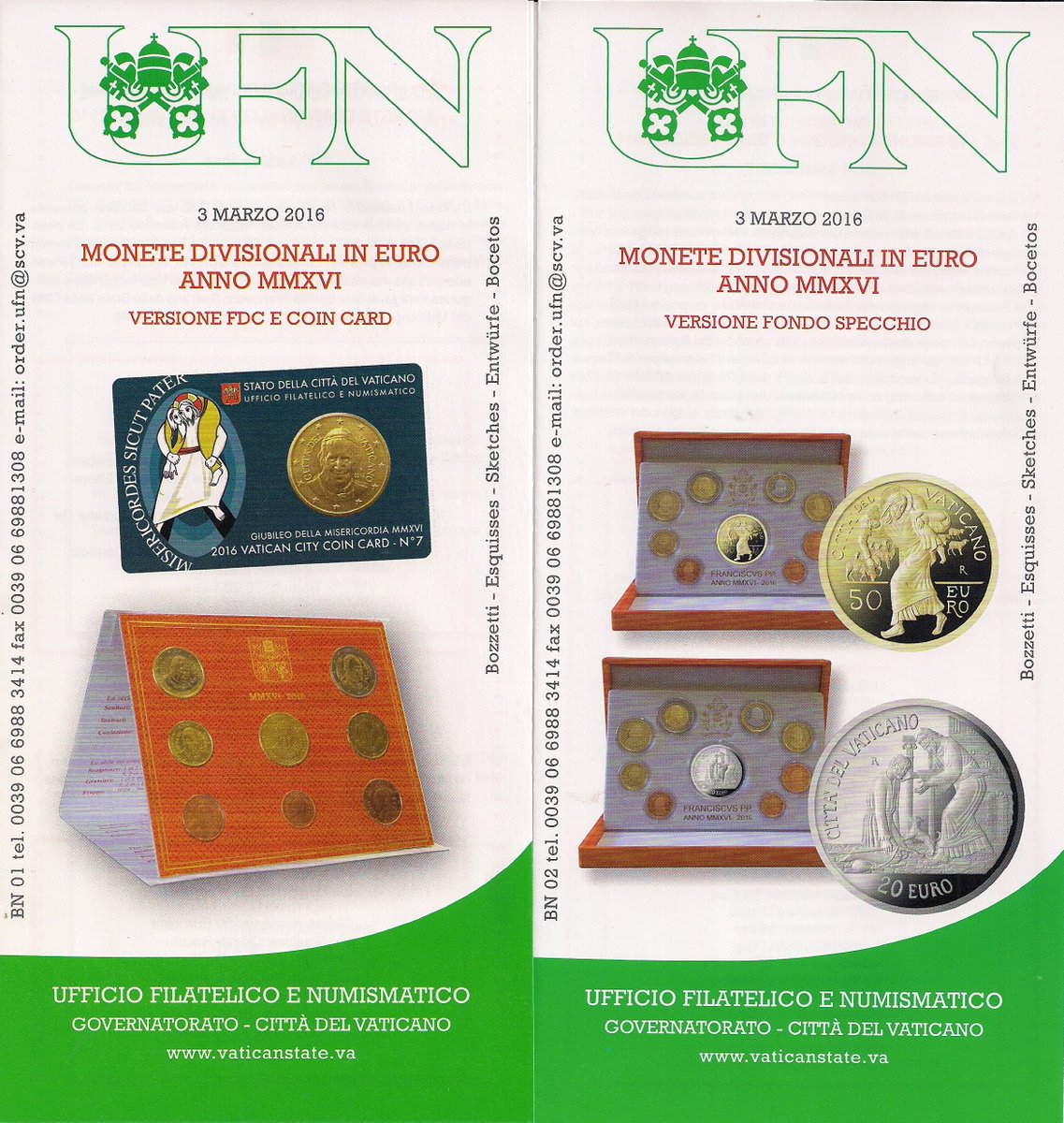 CertificatoDgt's tweet photo. #Monete #Divisionali #Euro #Coins #Monedas #Munzenpragung #Vaticano 2016 . @CertificatoDgt https://t.co/f7MhHzEYiv