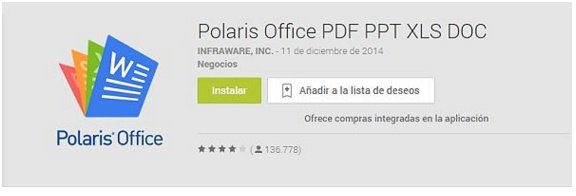AppsMovilesBqui's tweet photo. 2. Polaris Office Con esta app podremos abrir todo tipo de documentos (Word, Excel, Power Point https://t.co/0GDkaiYYeC