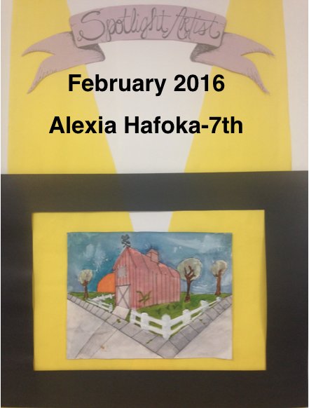 thomkatl's tweet photo. #nfmustangs Congrats to Feb. MS spotlight artist Alexia Hafoka! #nfcreate https://t.co/vva3lp4ddM