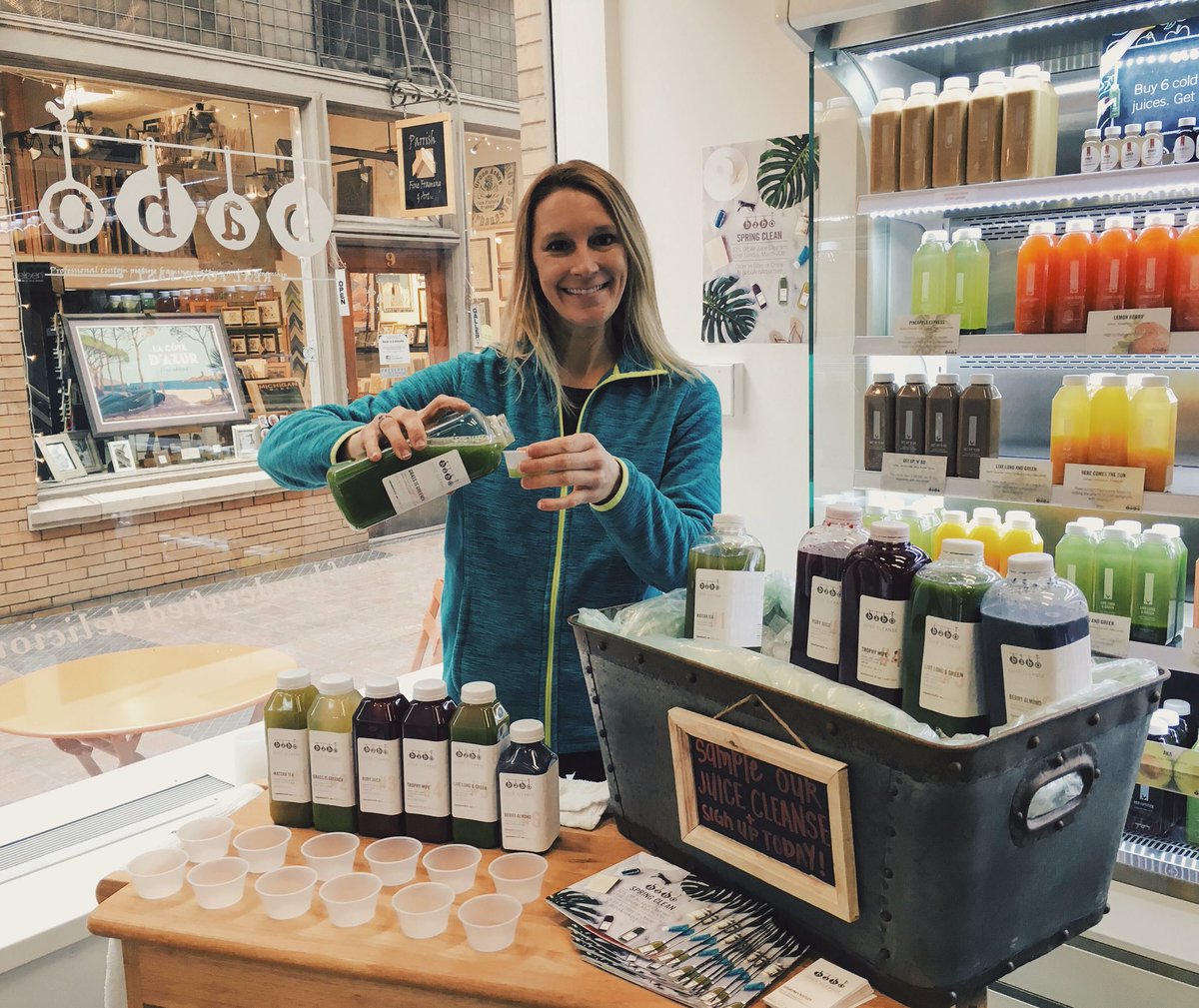 Juice demo! At Nickels Arcade today until 2 PM.
#babojuice #coldpressed #juicecleanse #madefresh #savco